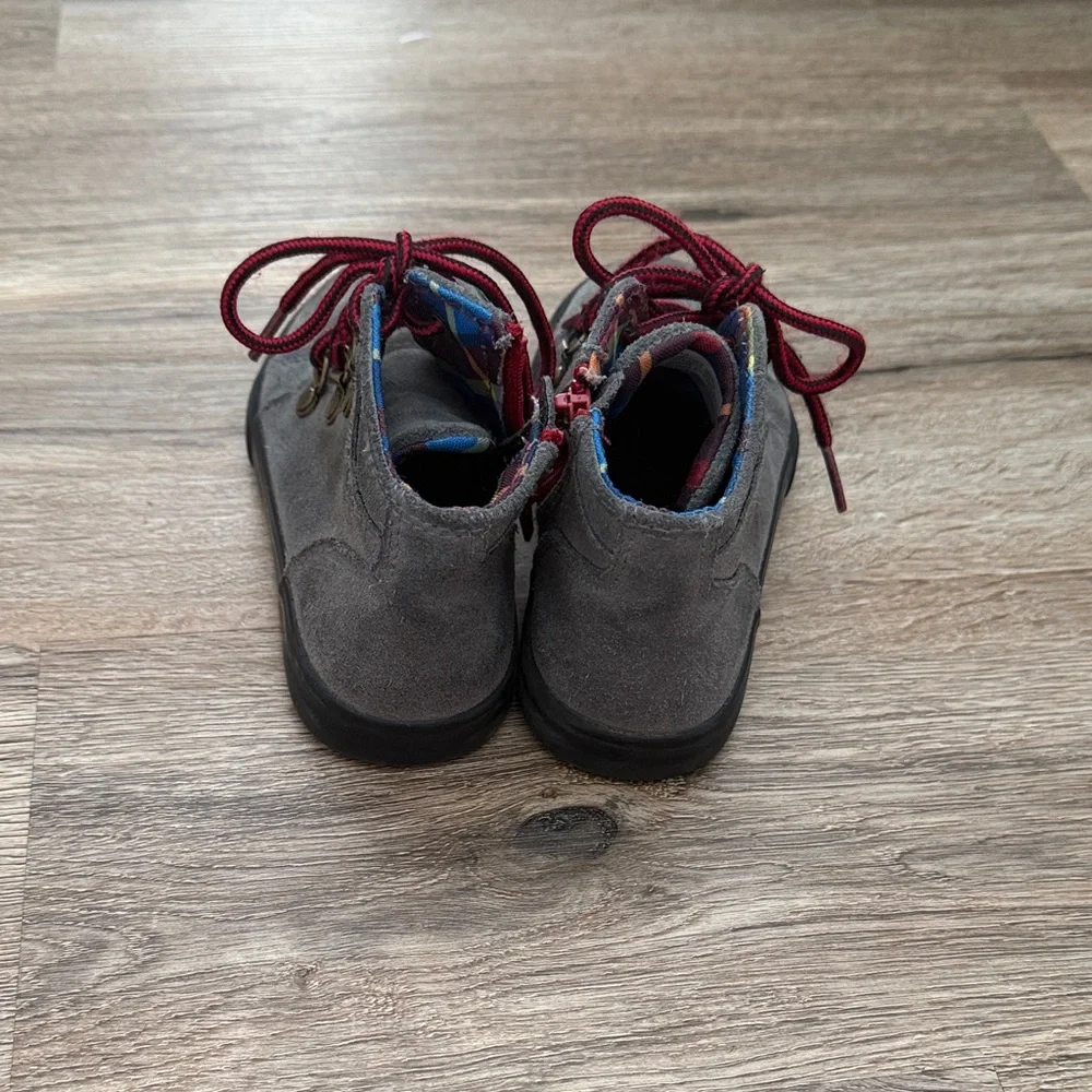 Cat & Jack Gray Shoes with Red and Blue Details